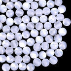 120PCS 8MM White Resin Round Beads with Holes Imitation Cat Eye Transparent Clear Shiny Smooth Spacer Looses Cats Eyes Bead Bulk for Jewelry Making Necklace Bracelet DIY Craft Supplies - color: White