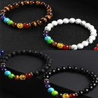 YouLuo Natural Stone Beads 100pcs 6mm Round Crystal Real Stone Beads Loose Gemstone Stone Beads 10 Colors Chakra Stones DIY Genuine Smooth Beads for Bracelet Necklace Jewelry Making (6mm Mixed)