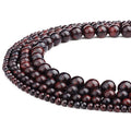 RUBYCA Natural Brecciated Jasper Gemstone Round Loose Beads Red for Jewelry Making 1 Strand - 6mm - color: Brecciated Jasper, size: 6 MM