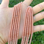 950pcs Adabele Grade A Natural Hematite Rose Gold Plated Healing Gemstone 4mm x 2mm Small Round Rondelle Loose Beads Gem Stone Spacer for DIY Craft Jewelry Making GFC7-4 - color: Rose Gold Plated Hematite, size: 4x2mm (950pcs/5 Strands)