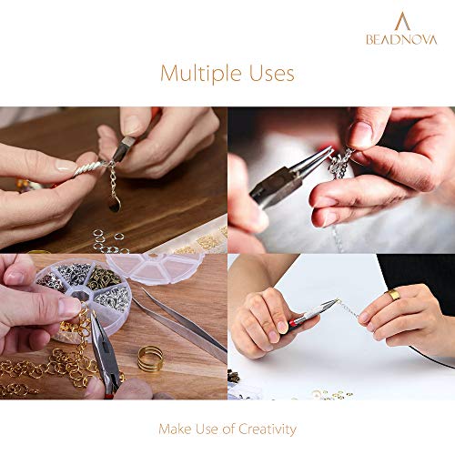 BEADNOVA 8mm Open Jump Rings Silver Jump Rings for Jewelry Making and Keychains (900Pcs) - color: 900pcs, size: 8mm