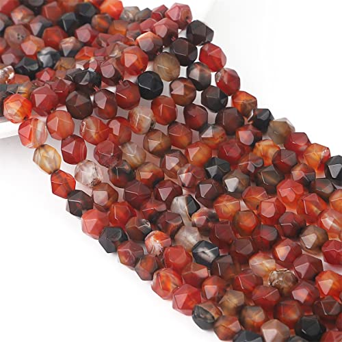 BEADIA Faceted Natural Dream Agate Stone Round Beads 10mm 36cm/Strand for Jewelry Making - color: Dream Agate, size: 10mm