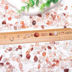 400pcs Natural Chip Stone Beads for Jewelry Making Red Hematoid 5-8mm Irregular Gemstones Healing Crystal Loose Rocks Bead Hole Drilled for Ring Earrings Necklace Bracelet Making DIY Art Crafts - color: Red Hematoid (2 Strands-62")