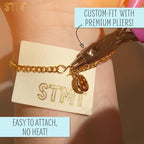 STMT DIY Infinity Jewelry Kit, Make 10 Forever Bracelets, Permanent Bracelet Chains, No Welding Needed, Custom-Fit, Unisex, Multi, Life-Size, Not Foldable, Ages 8+ - style: Infinity