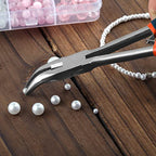 Long Reach Bent Nose Pliers for Jewelry Making 6 Inches Mini Bent Nose Pliers with Cutter Split Ring Jewelers Pliers Curved Needle Nose Pliers for Crafting and Repair Supplies - style: Bent Nose Pliers Serrated Jaws