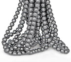 4mm 200pcs Natural Stone Round Beads Black Hematite Genuine Stone Beading Loose Gemstone DIY Charm Smooth Beads for Bracelets Necklaces Earrings Hole Size 1mm (Black Hematite 4mm) - color: Black Hematite, size: 4mm