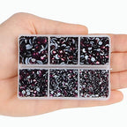 4000Pcs Mixed Size Hot Fix Round Crystals Gems Glass Stones Hotfix Flat Back Rhinestones (Amethyst) - color: Amethyst, size: 4000 Count (Pack of 1)
