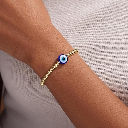 Gold Bracelets Set for Women Stack, Chunky Thick Bracelets Stack for Women Trendy, Simple Dainty Thin Gold Plated Cuff Stackable Bracelets With Beaded Cuban Paperclip Snake Rope Bangle Hand Chain Jewelry - style: Style 14-gold