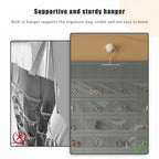 1 Pack Hanging Jewelry Organizer 80-Pocket Dual-sided Jewelry Storage for Earring Necklace Bracelet Ring Travel Holder, Gray - color: Gray