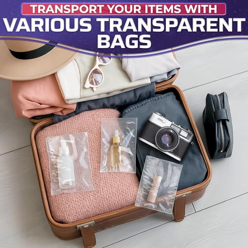 200 Pcs Heat Shrink Wrap Bags – 4x6 In Mother’s Day Cellophane Bags Compatible with Hair Dryer at Medium Temperature – Suitable for Packaging Small Items, Protects from Dust, Moisture, and Scratches - size: 1 count (Pack of 200)