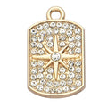 Pack of 20 Rhinestone Charms Gold Plated Pendants Pave Crystal Accessories for Necklace Bracelet Jewelry Making DIY Crafting - color: (The Star of Tarot)VID61001