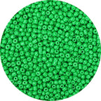 2000pcs Bright Green Glass Seed Beads, Colorful Tiny 4mm Beads for Jewelry Making, Beading Supplies. - color: Bright Green