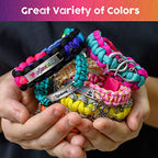 Paracord Bracelet Making Kit with Charms - Art & Craft Gift for Girls Age 8 9 10 11 12 & Teens 13 14 year old. Make Your Own Friendship & Fashion Jewelry for Birthday, Camp & Project Activity - style: Bracelet Making Kit