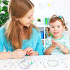 Augshy 700Pcs Round Heart Beads,Valentine's Day Acrylic Heart Beads for Bracelets Jewelry Making Lanyard Necklace Friendship Bracelets(4 x 7 mm) - style: Colorful Heart Style
