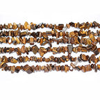 7-8mm Natural Yellow Tiger Eye Gemstone Chips Loose Beads Semi Precious for Jewelry Making DIY Handmade Craft Supplies 1 Strand per Bag Approxi 34" - color: Yellow Tiger Eye Chips