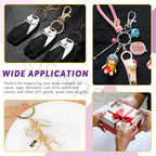 Swpeet 125Pcs Bronze Keychain Making Set, 25Pcs Swivel Lanyard Snap Hook, 25P Keychain Ring, 25P Extender Chains, 50P Open Jump Rings, Swivel Lobster Clasps, Keychains Clips - color: Qinggu