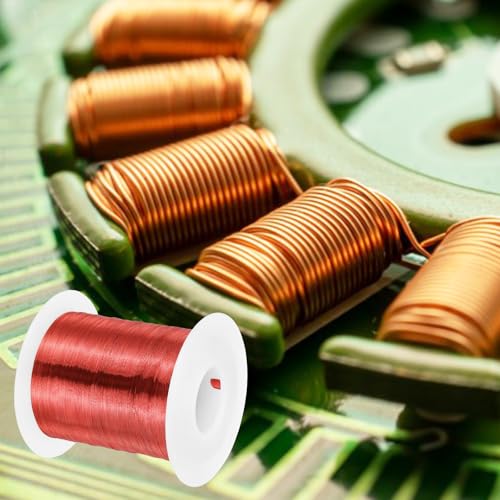 MECCANIXITY 36 AWG Magnet Wire, 36 Gauge Enameled Copper Wire, 1 Lb Magnetic Coil Wire for Transformer, Motor, Electric, 155C(311F) - size: 36 AWG