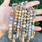 90pcs Adabele Natural Crazy Lace Agate Healing Gemstone 4mm (0.16 inch) Small Round Beads Gem Stone Spacer for Craft Jewelry Making GF23-4 - color: Crazy Lace Jasper, size: 4mm (90pcs/1 Strand)