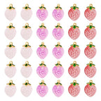 Craftdady Fruit Dangle Charms Pendants Cute Resin Food Pendants Apple Orange Pineapple Strawberry Pendants Lovely Vegetable Mushroom Charms for DIY Craft Earring Bracelet Necklace Jewelry Making - color: 3 Colors Strawberry