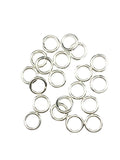 20pcs 925 Sterling Silver Open Jump Rings, 16 Gauge 7.7mm OD/5.0mm ID Made in USA by CRAFT WIRE - size: 7.7mm OD/5.0mm ID