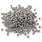 304 Stainless Steel Round Beads 4.0mm 300pcs Spacer Beads for Jewelry DIY Making and Repairing - size: 4.0mm