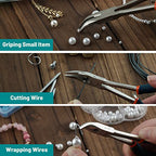 SPEEDWOX Long Reach Bent Nose Pliers with Serrated Jaws Angled Long Nose Plier Angled Pliers with Cutter Long Reach Plier for Hard to Reach Narrow Spaces Home Repairing Jewerly Making - style: Bent Nose Pliers with serrated jaws