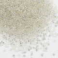 Transparent with Silver Lined Beads Size 8/0 Crafts Glass Seed Beads 3mm for Jewelry Making (Total About 100g About 3600pcs) - color: Transparent with Silver Lined, size: 3mm