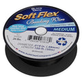Soft Flex 49 Strand Beading Wire - Medium 0.19 Diameter - 100 Feet Nylon Design Wire - style: Black
