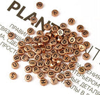 Amaney 600Pcs 7x4mm Rose Gold Round Acrylic Letter Beads Alphabet Letter Beads for Jewelry Making Bracelets Necklaces Key Chains - color: RoseGold&Black