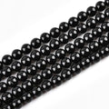 10mm Natural Black Onyx Beads Round Agate Gemstone Loose Beads for Jewelry Making (36-38pcs/strand) A - color: Black Onyx, size: 10mm