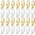 SUNNYCLUE 1 Box 100Pcs Leverback Earring Hooks French Earring Hook Lever Back Ear Findings Shell Silver Gold Leverbacks Earwires for Jewelry Making Accessories DIY Supplies - color: 1 Box 100Pcs Shell Shaped Leverback Earring Hooks