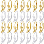 SUNNYCLUE 1 Box 100Pcs Leverback Earring Hooks French Earring Hook Lever Back Ear Findings Shell Silver Gold Leverbacks Earwires for Jewelry Making Accessories DIY Supplies - color: 1 Box 100Pcs Shell Shaped Leverback Earring Hooks