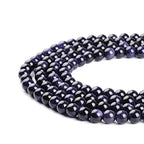 Natural Stone Beads 12mm Blue Sand Stone Round Loose Beads Crystal Energy Stone Healing Power for Jewelry Making DIY,1 Strand 15" - color: Blue Sand, size: 12MM