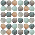 Natural Stone Beads 100pcs 6mm Amazonite Stone Round Genuine Real Stone Beading Loose Gemstone Hole Size 1mm DIY Smooth Beads for Bracelet Necklace Earrings Jewelry Making (Amazonite Green, 6mm) - color: Amazonite Green, size: 6mm