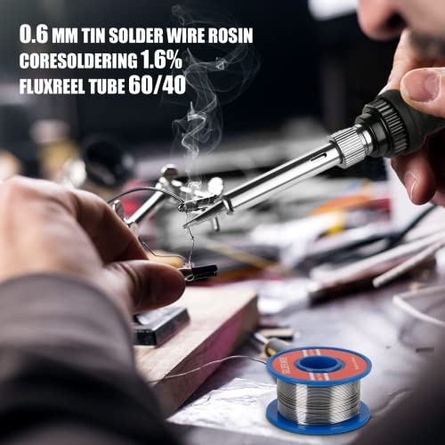 Soldering Iron Kit, 60W Soldering Iron with 5pc Interchangeable Tips, 10-in-1 Adjustable Temperature Solder Welding Tools, Fast Heating, Electronic Repair, 110V - color: 10 in 1 New
