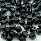 300pcs 8mm Acrylic Cube Faceted Acrylic Beads with Hole Plastic Spacer Beads for Bracelets Necklace Earring Making Supplies (Black) - color: Black, size: 8mm