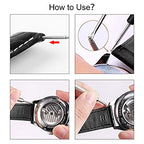 Spring Bar Tool, Watch Band Tool Set, Watch Wrist Bands Strap Removal Repair Fix Kit with Extra 3 Tips Pins & 40PCS Heavy Duty Stainless Steel Pins - color: 45pcs Silver