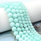 60pcs 6mm Natural Amazonite Gemstone Beads Energy Healing Crystal Round Loose Stone Beads for Jewelry Making, DIY Bracelets Necklaces - color: Amazonite, size: 6mm