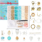 TOIPINIO Bracelet Making Kit Jewelry Making Supplies Kit Natural Stone Beads for Irregular Natural Stone with for DIY Craft Friendship Bracelet/Necklace/Earrings for Adults (Lapis Lazuli+Aquamarine) - color: Lapis Lazuli - Aquamarine