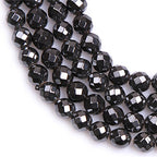 HAAMIIQII 100pcs 4mm Natural Black Hematite Loose Gemstone Beads Faceted Round Spacer Stone Beads for Jewelry Making DIY Bracelets Necklaces Crafting - color: Faceted Round, size: 4mm