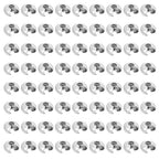 300Pcs 5mm Crimp Bead Knot Covers Brass Platinum Metal Half Round Open Crimp Beads Knot Covers Caps Small Beads Bulk for Craft Supplies DIY Necklace Bracelet Jewelry Making Accessories - color: Platinum