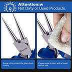 SPEEDWOX 5 Inch Round Nose Pliers - Mini Ultra Tapered Jaw Precision Nippers with Spring - Ideal for Small Jewelry Making & Crafting - style: 5" Round Nose Plier
