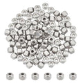 UNICRAFTALE 100pcs Cube Beads 4mm 201 Stainless Steel Faceted Spacer Beads 1.5mm Hole Beads Metal Bracelet Beads Square Beads Small Beads for DIY Bracelet Necklace Jewelry Making - color: Steel Color