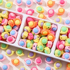 150pcs Acrylic Beads Colorful Animal Beads Rainbow Snail Beads for Jewelry Making Handmade DIY Bracelet, Charms Keychain Craft Supplies (Rainbow Snail) - color: rainbow snail