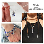 Cheriswelry Rhinestone Enamel Connectors Charm Links Evil Eye Alloy Metal Pendants Antique Silver Flat Round Hamsa Hand Owl Feather Heart Charm Pendant for Bracelet Necklace Jewelry Making - color: Antique Silver-Mixed Shapes