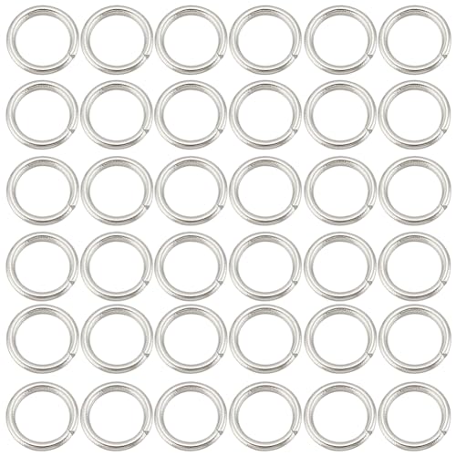 SUNNYCLUE 1 Box 2000pcs Open Jump Rings 304 Stainless Steel Split O Link Metal Jumping Keychain Rings for Jewelry Making Accessories DIY Earrings Bracelet Necklace Craft - color: Stainless Steel Color, size: 5mm
