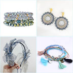 1000pcs Glass Beads for Jewelry Making, 2/4/6/8/10mm Crystal Beads Faceted Briolette Crystal Glass Beads for DIY Craft, Rondelle Spacer Beads for Bracelets Necklaces (Blue Grey) - color: Blue Grey