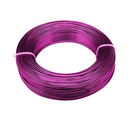3mm Aluminum Craft Wire, 50 Feet 9 Gauge Bendable Anodized Metal Wire for Sculpting, Jewelry Making, Armature Making, Wire Weaving and Wrapping - size: 3mm, style: Purple
