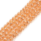 Yellow Coated Clear Quartz 8mm Gemstone Faceted Round Loose Strand Beads for DIY Necklace Bracelet Jewelry Making 15 Inch - color: Yellow Coated Clear Quartz