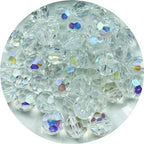 Crystal Glass Beads 500 Pieces 3mm Round Faceted Glass Spacer Beads for Jewelry Making Bracelet Earring Necklace DIY Craft Supplies(Crystal Clear AB) - color: Crystal Clear AB, size: 3mm